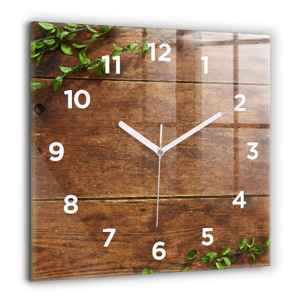 Orologio quadrato Legno rustico