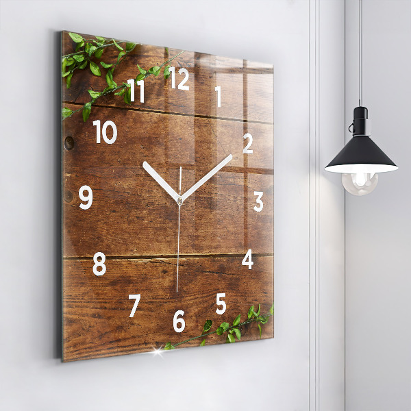 Orologio quadrato Legno rustico