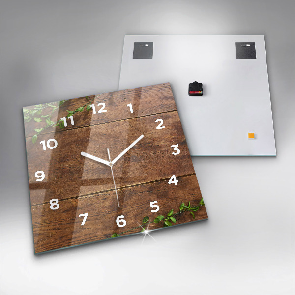 Orologio quadrato Legno rustico