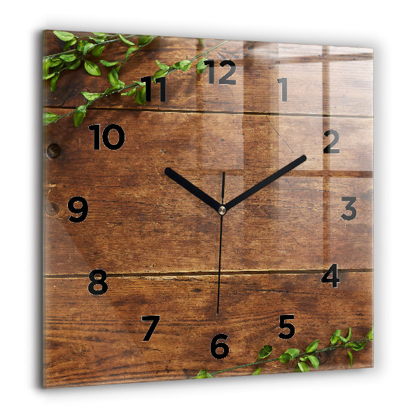 Orologio quadrato Legno rustico