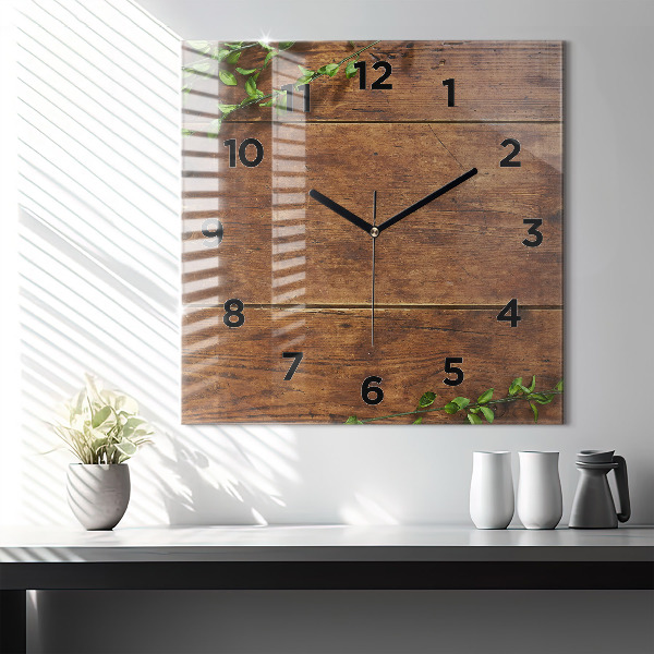 Orologio quadrato Legno rustico