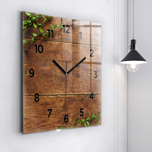 Orologio quadrato Legno rustico