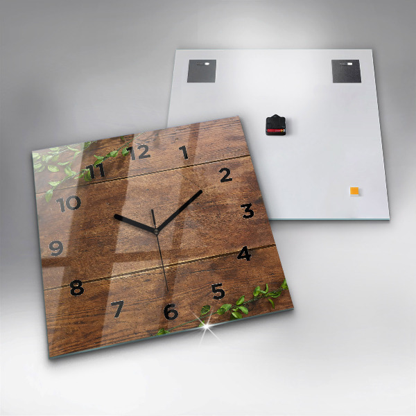 Orologio quadrato Legno rustico