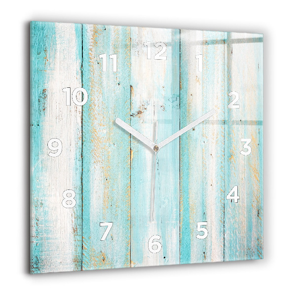 Orologio quadrato Tavole blu