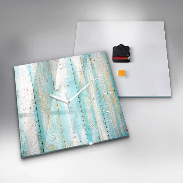Orologio quadrato Tavole blu