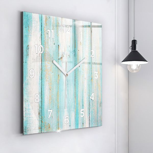 Orologio quadrato Tavole blu