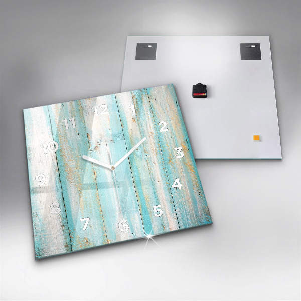 Orologio quadrato Tavole blu