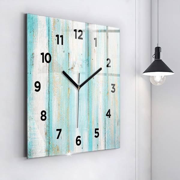 Orologio quadrato Tavole blu