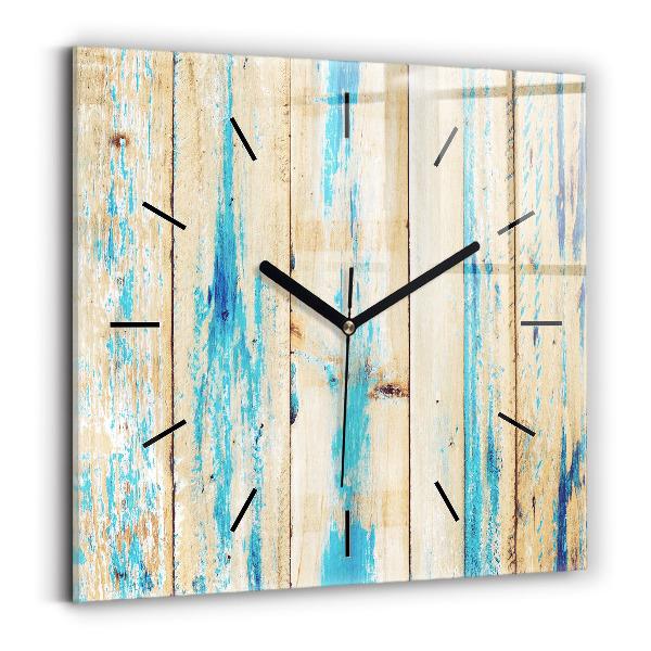 Orologio quadrato Legno graffiato