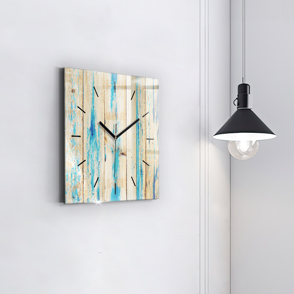 Orologio quadrato Legno graffiato