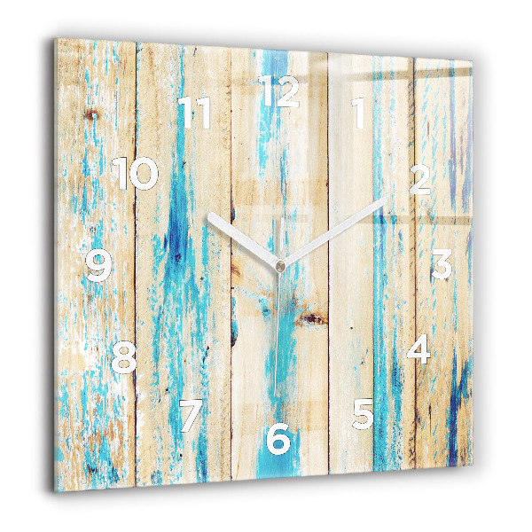 Orologio quadrato Legno graffiato
