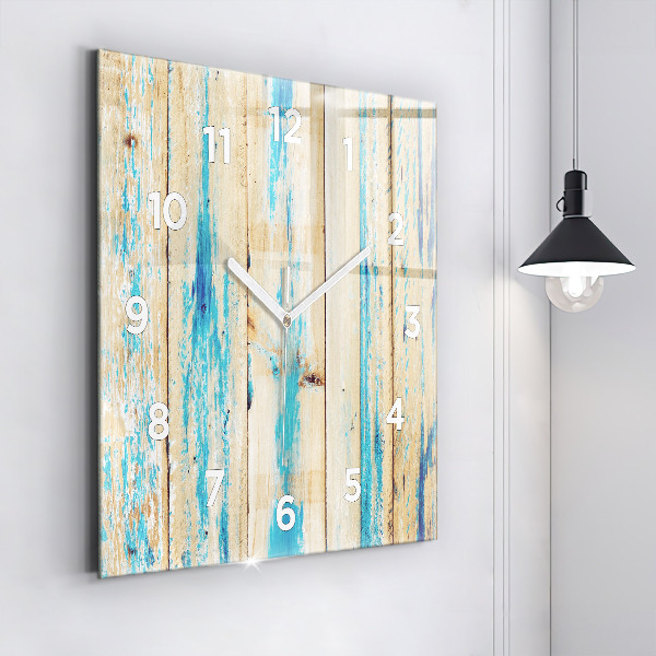 Orologio quadrato Legno graffiato