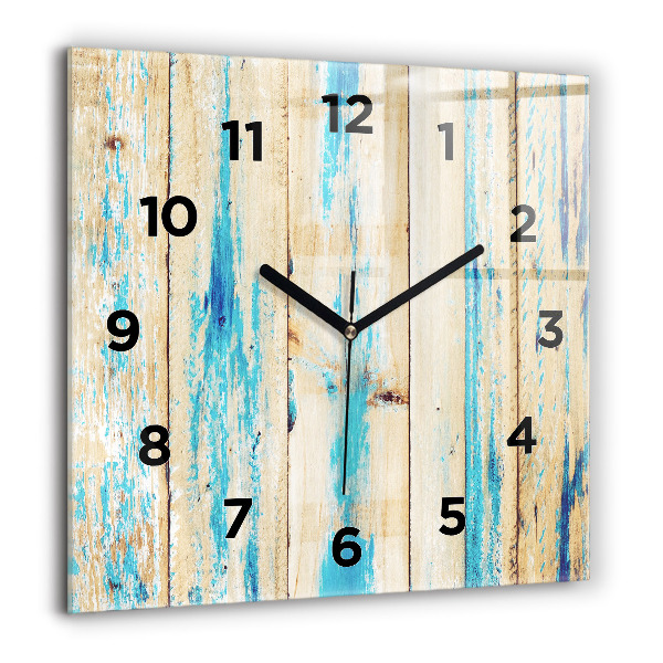 Orologio quadrato Legno graffiato