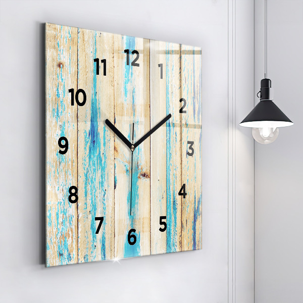 Orologio quadrato Legno graffiato