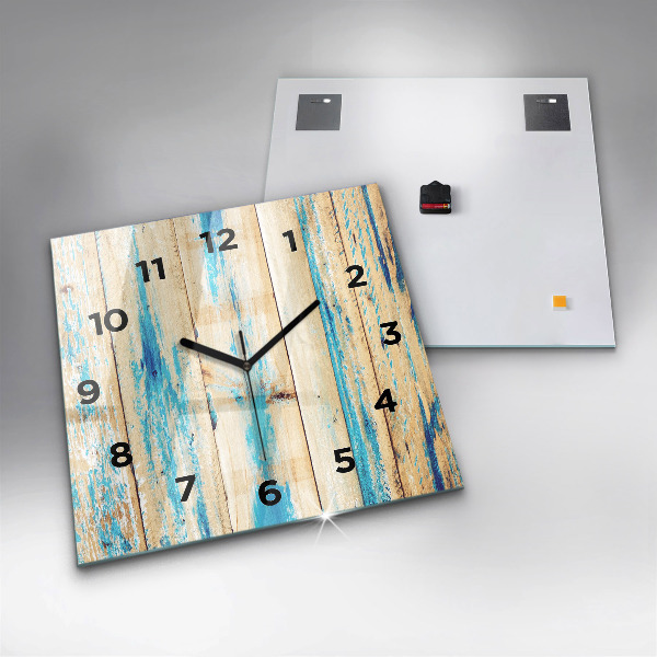 Orologio quadrato Legno graffiato
