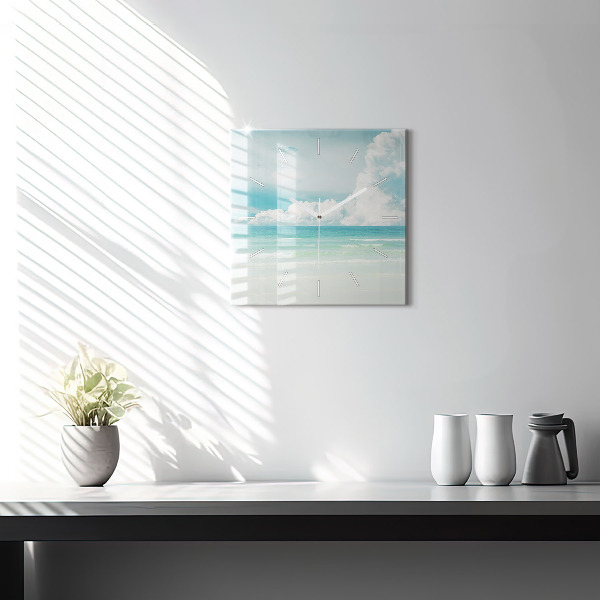 Orologio quadrato Paesaggio marino