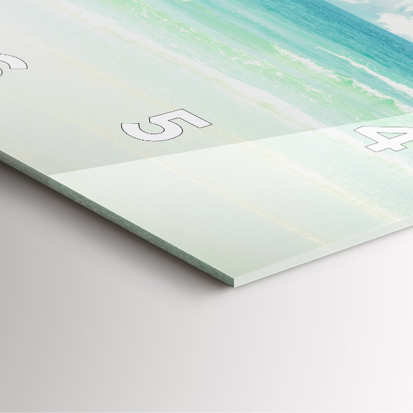 Orologio quadrato Paesaggio marino