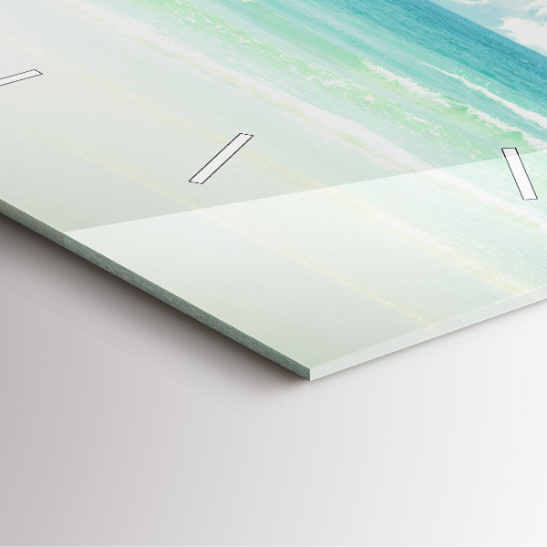 Orologio quadrato Paesaggio marino