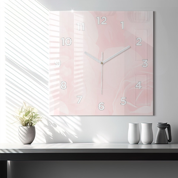 Orologio quadrato Rose in fiore