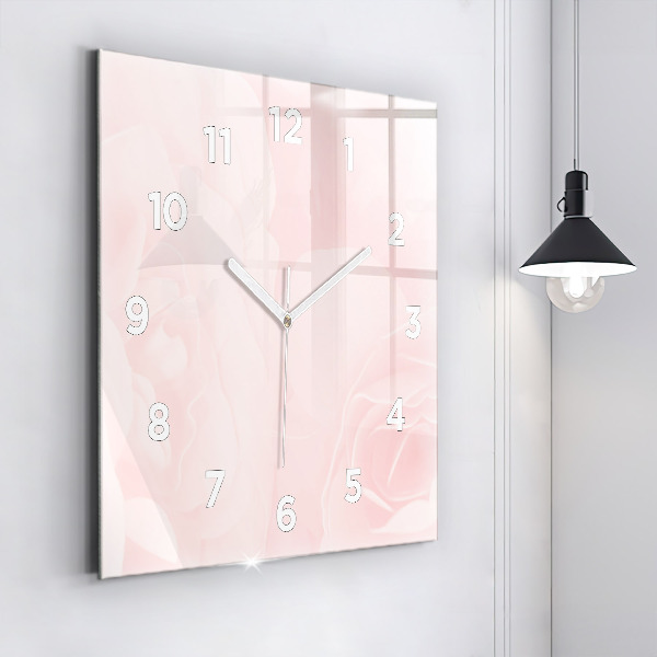 Orologio quadrato Rose in fiore