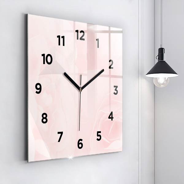 Orologio quadrato Rose in fiore