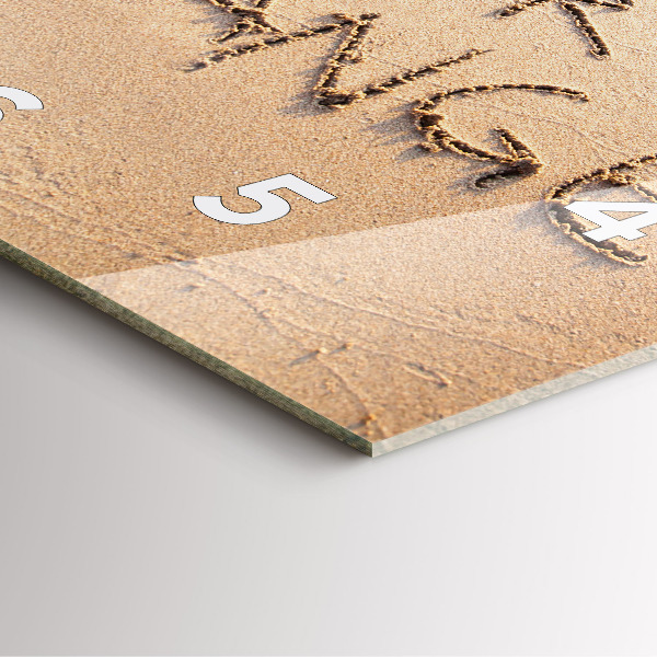 Orologio quadrato Citazione sulla spiaggia