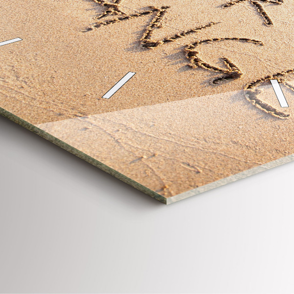 Orologio quadrato Citazione sulla spiaggia