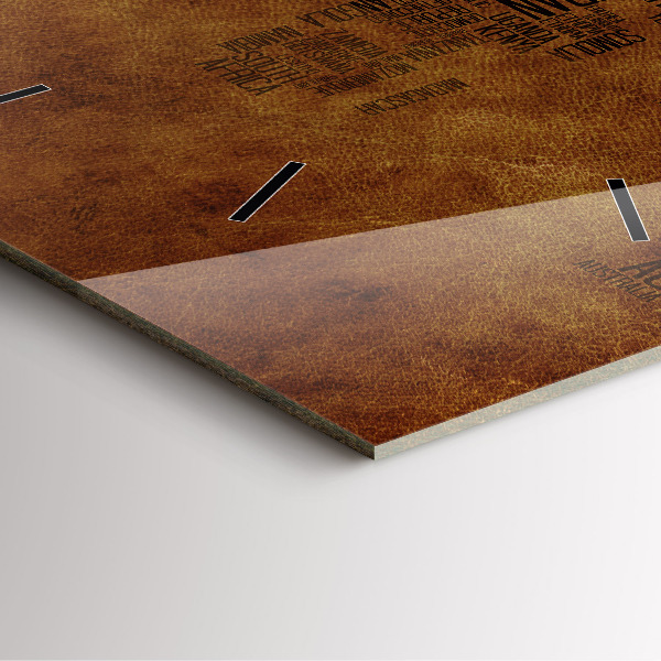 Orologio quadrato Mappa e nomi dei paesi