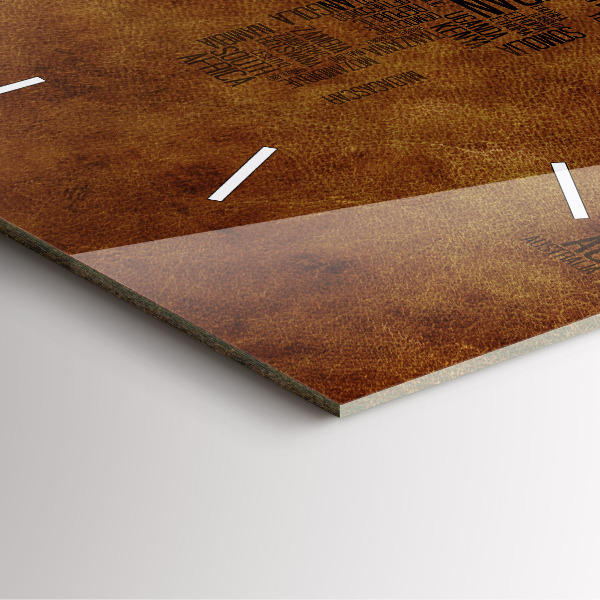 Orologio quadrato Mappa e nomi dei paesi