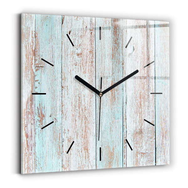Orologio quadrato Legno pastello