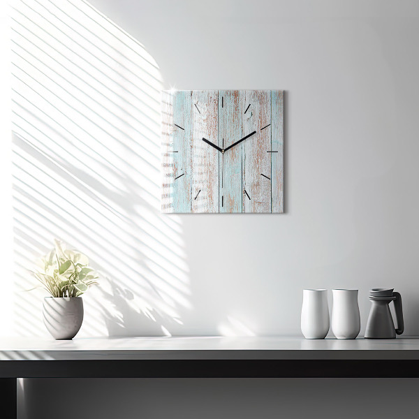 Orologio quadrato Legno pastello