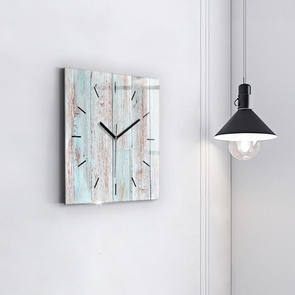 Orologio quadrato Legno pastello