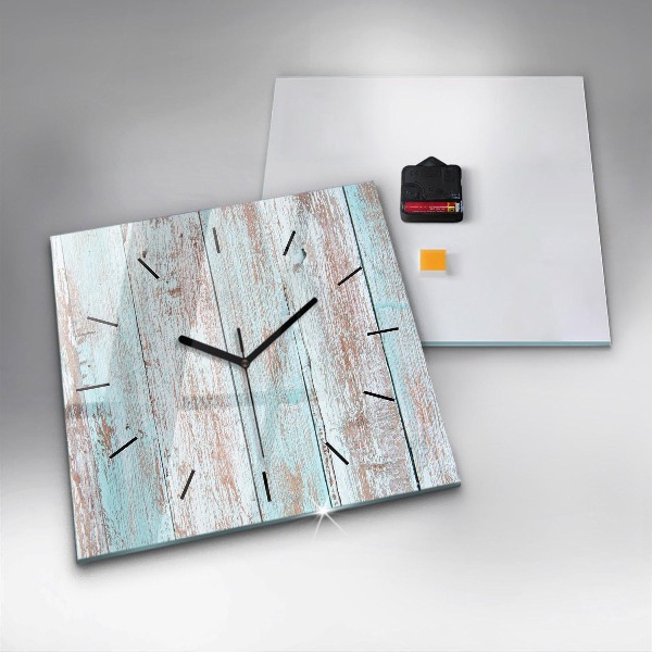 Orologio quadrato Legno pastello