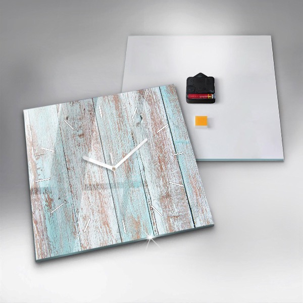 Orologio quadrato Legno pastello