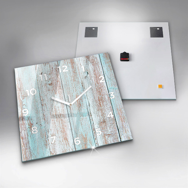 Orologio quadrato Legno pastello