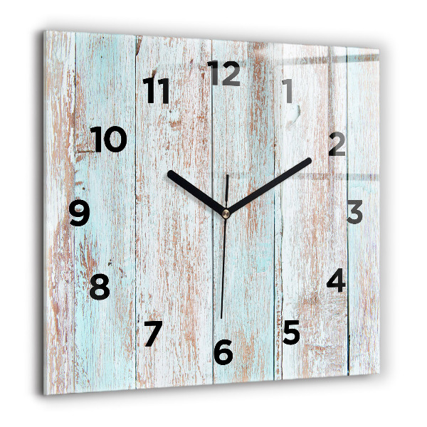 Orologio quadrato Legno pastello