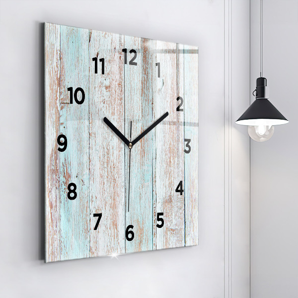 Orologio quadrato Legno pastello