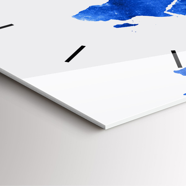 Orologio quadrato Mappa del mondo spaziale