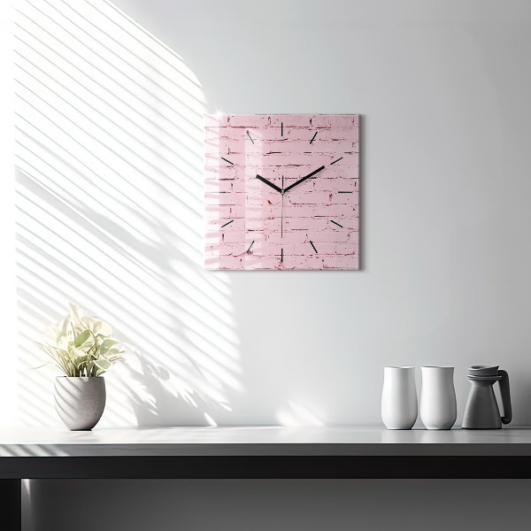 Orologio quadrato Muro di mattoni