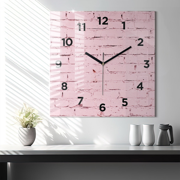 Orologio quadrato Muro di mattoni