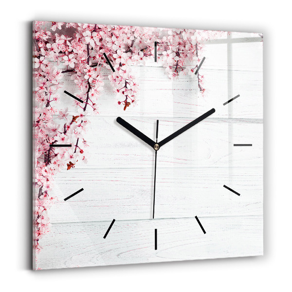 Orologio quadrato Fiori primaverili