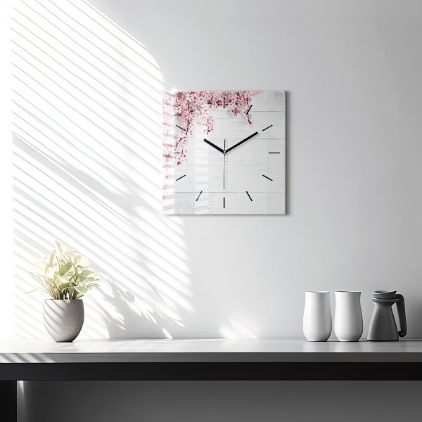 Orologio quadrato Fiori primaverili