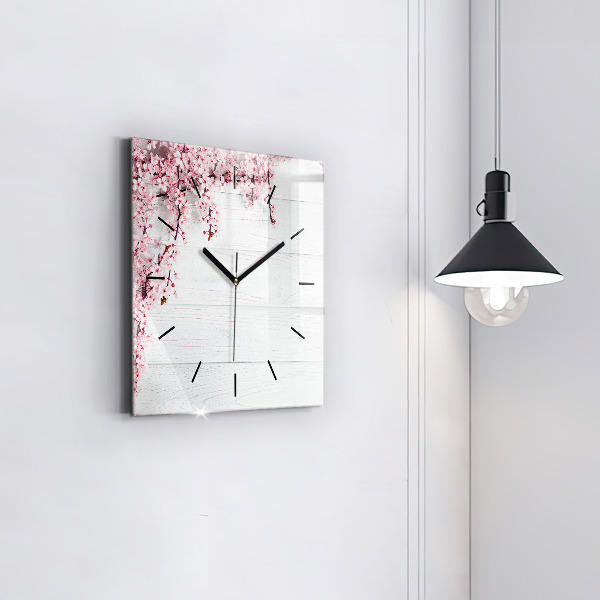 Orologio quadrato Fiori primaverili
