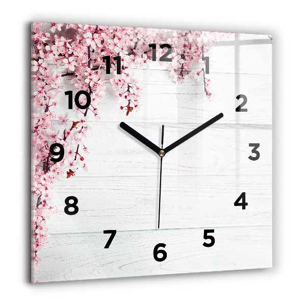 Orologio quadrato Fiori primaverili