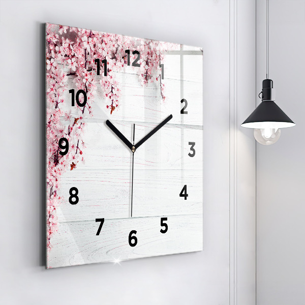 Orologio quadrato Fiori primaverili