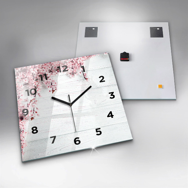 Orologio quadrato Fiori primaverili