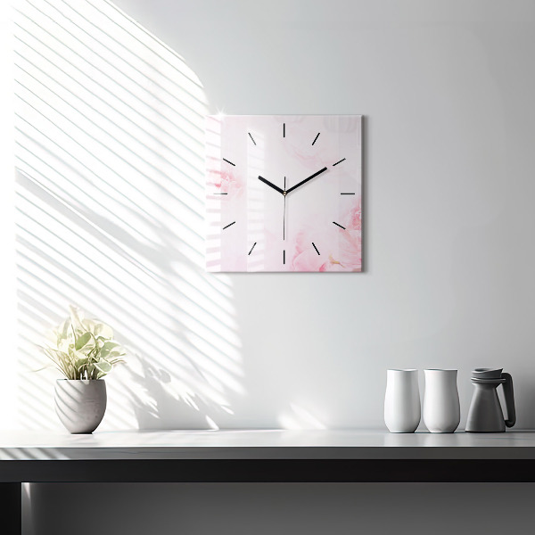 Orologio quadrato Fiori che sbocciano
