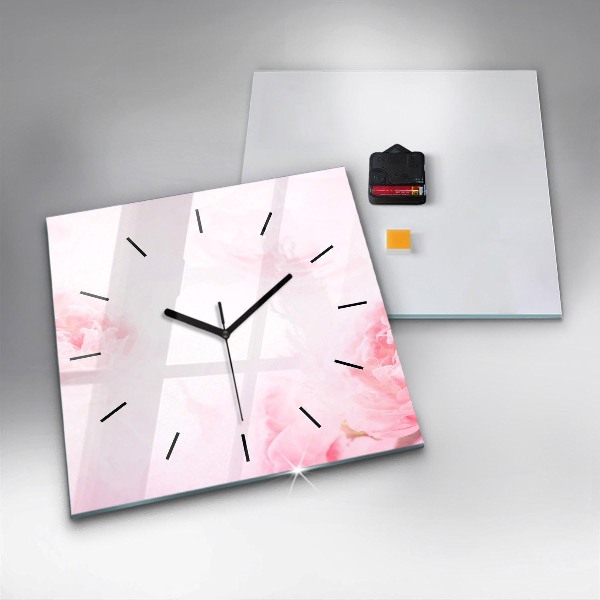 Orologio quadrato Fiori che sbocciano