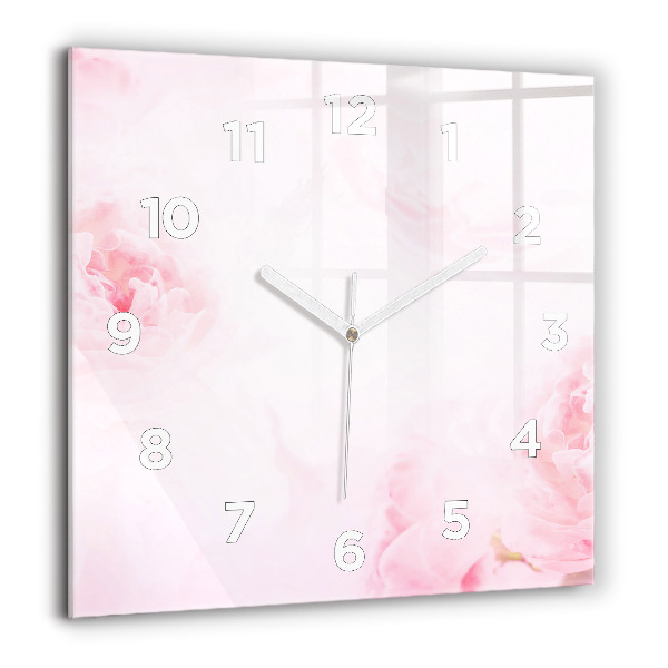 Orologio quadrato Fiori che sbocciano