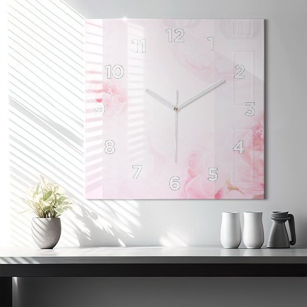 Orologio quadrato Fiori che sbocciano